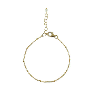 Gold ball chain bracelet