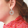 Sterling silver Sun spike earrings on stud