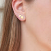 Gold Triangle Stud Earring