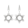 Lotus flower stud earrings