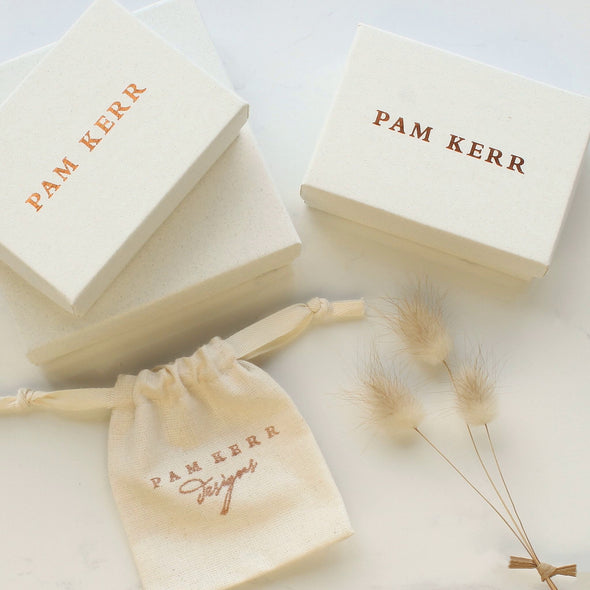 Pam Kerr jewellery boxes and pouch