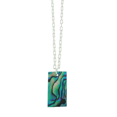 Rectangle Paua necklace