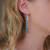 Long thin Paua earrings