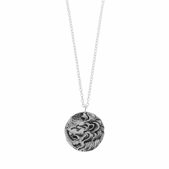 Sterling Silver Lion pendant necklace