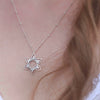 Sterling Silver Lotus Flower Necklace