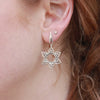 Sterling Silver Lotus flower stud earrings
