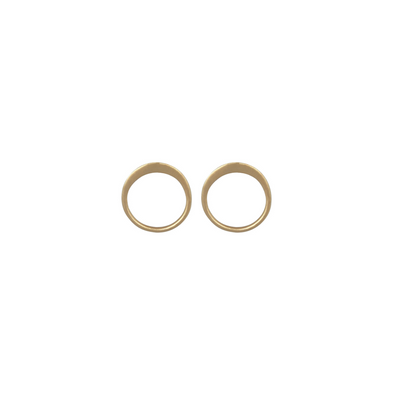 Gold Circle Stud earrings